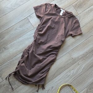 Full Tilt Cocoa Short Sleeve Dress XS